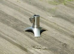 Carp Spirit - Inox 2 In 1 Deck Stand & Anti Twist Collar -VisAvontuur cs inox deck stand in use